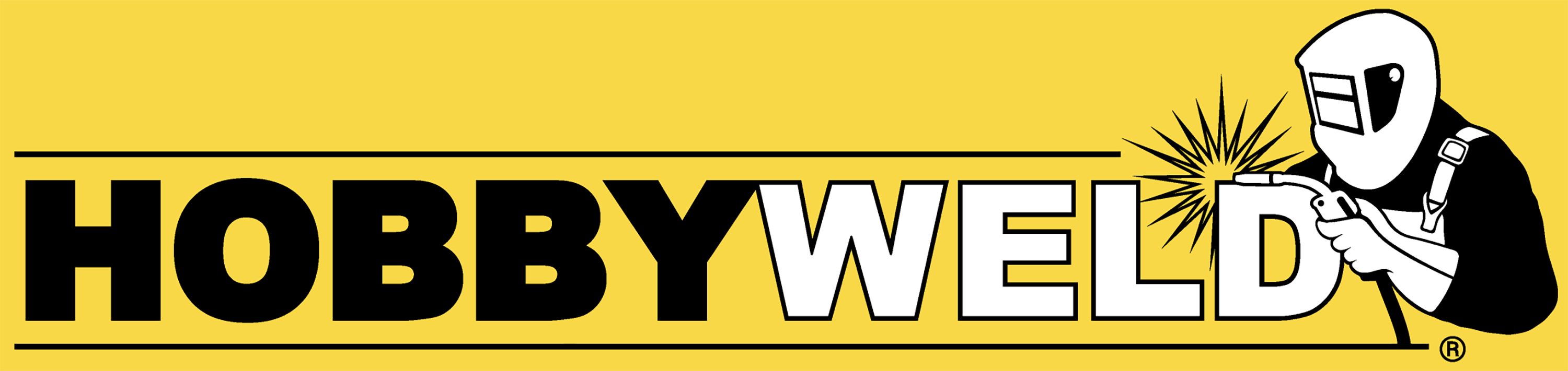Hobbyweld logo, rent free gas cylinders