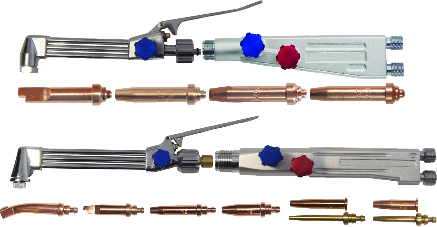 LightWeight & Type 5 torches with cutting attachments and nozzles